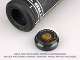 JUMBOMAX STR8 TECH TOUR NON-TAPERED SWING GRIPS - BLACK/GREEN